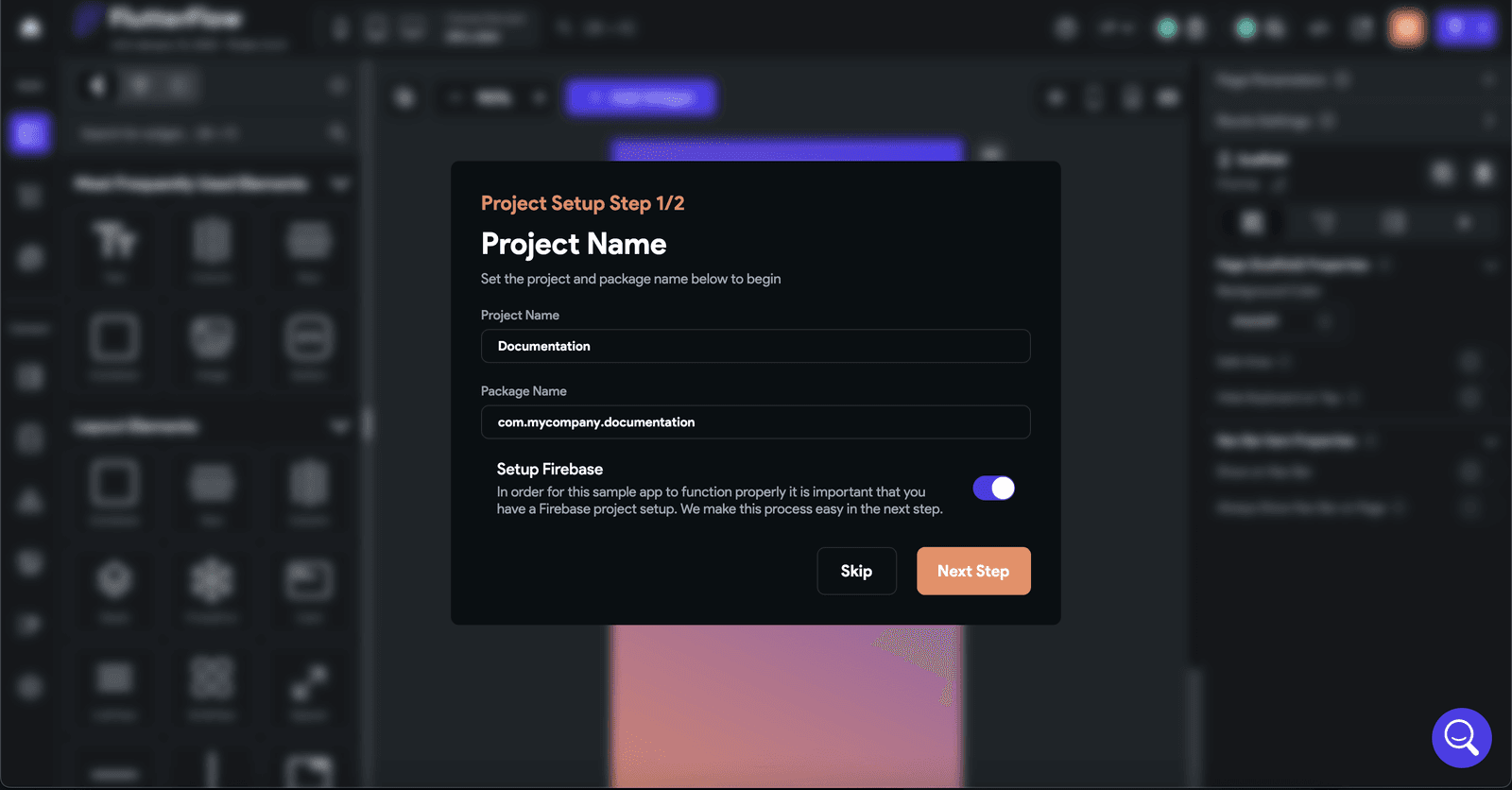 Creating Your FlutterFlow Project
